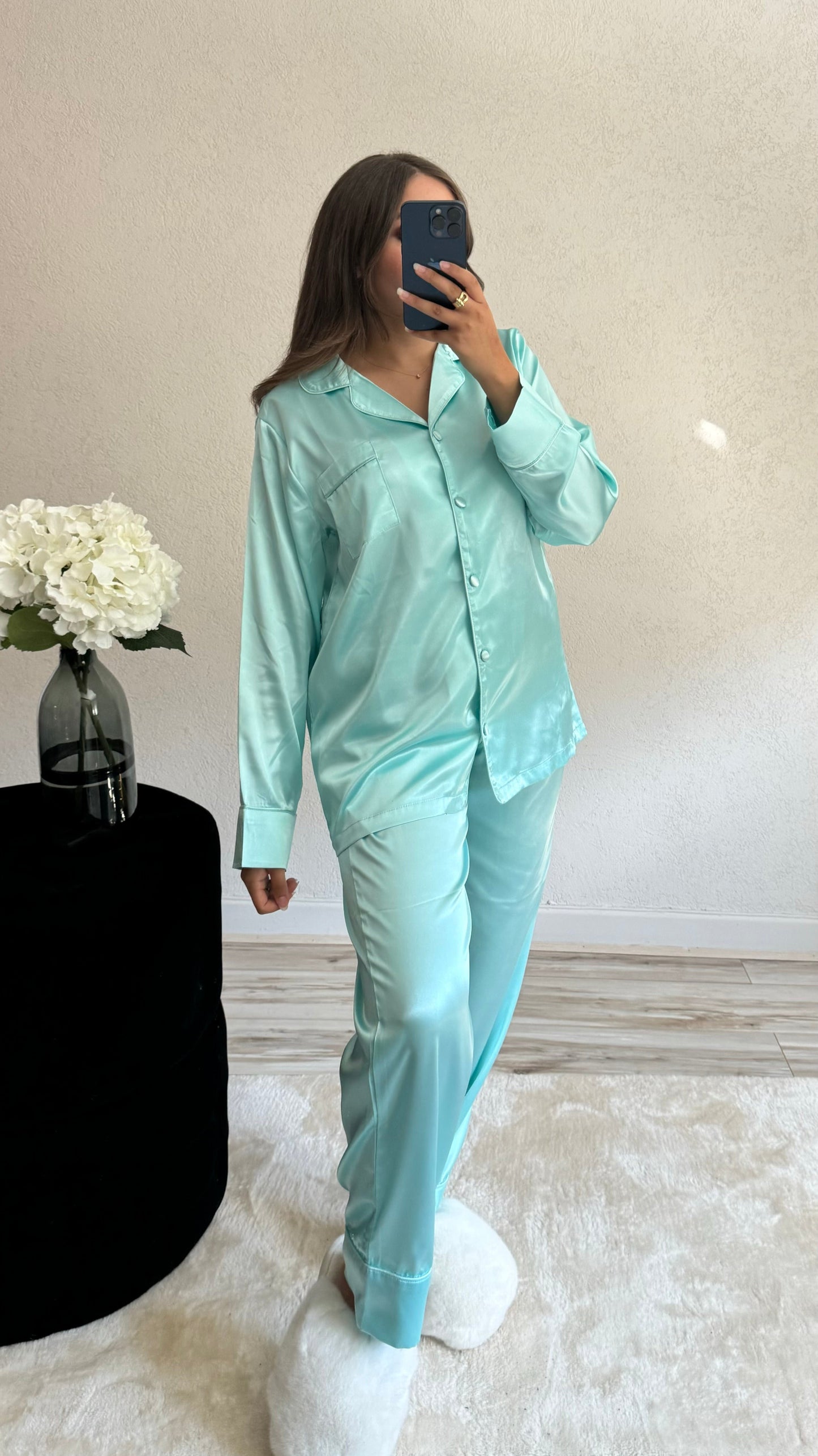 Pyjama en satin Jade