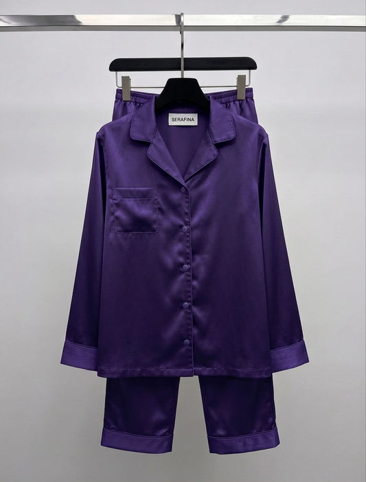 Pyjama en satin Prune