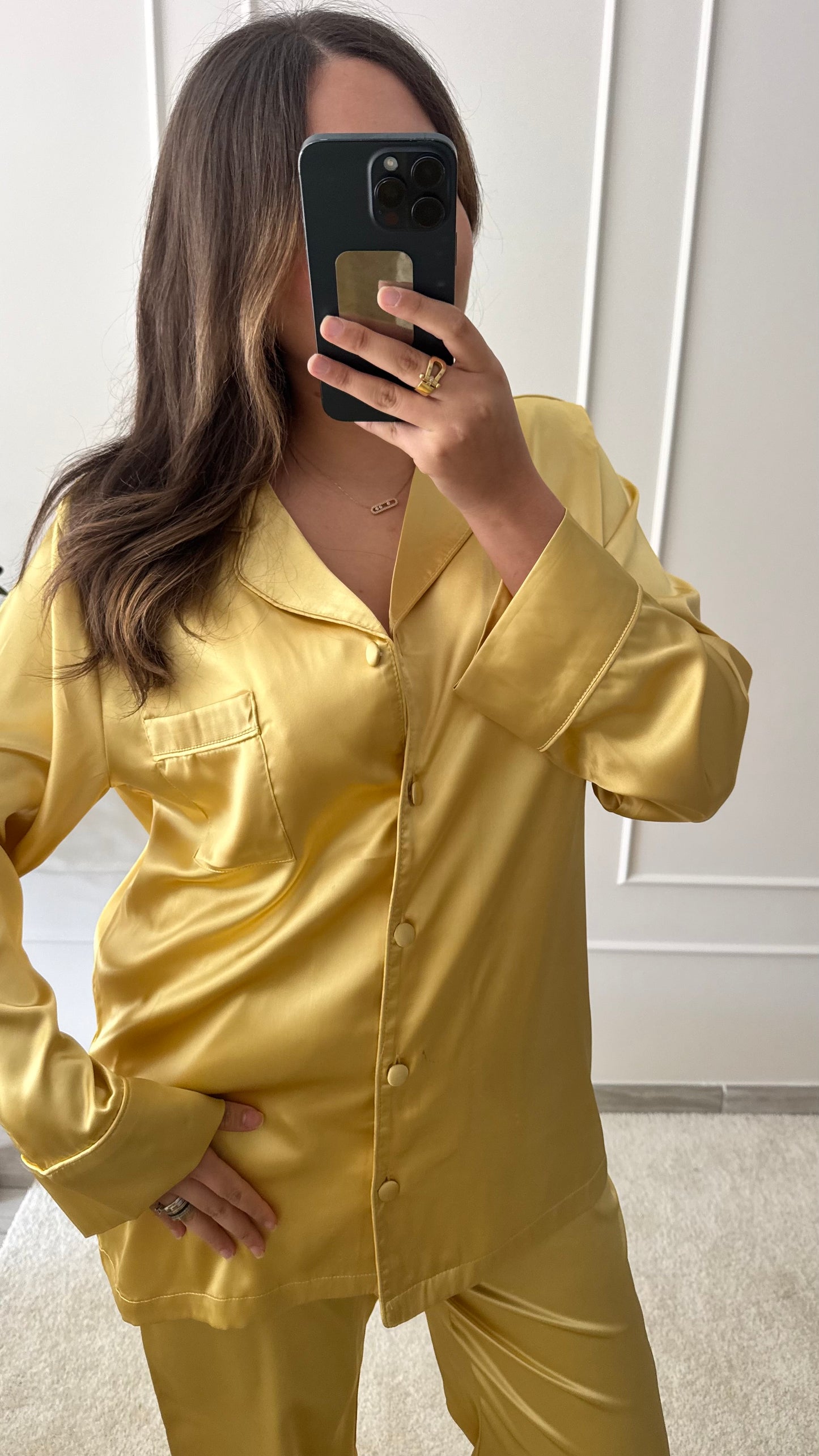 Pyjama en satin Miel Doré