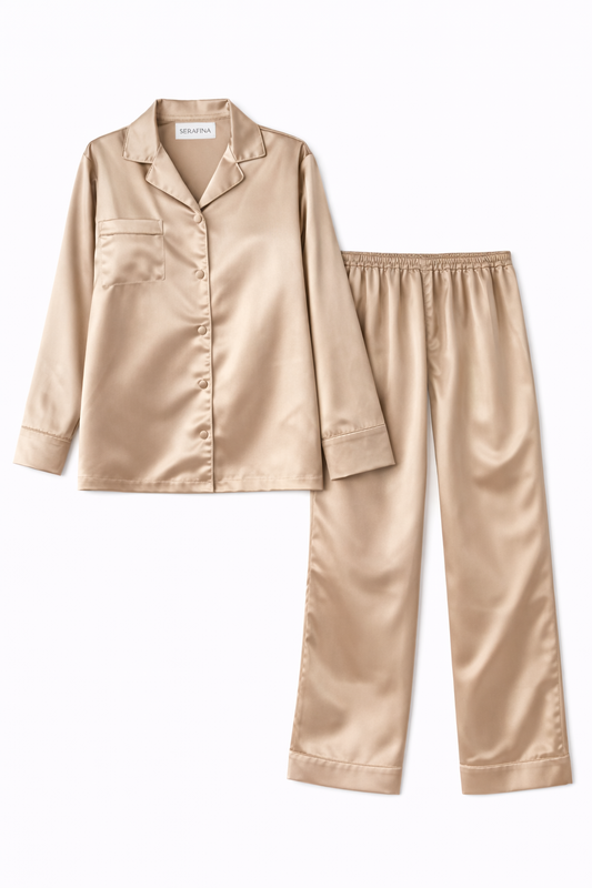 Pyjama en satin Sable