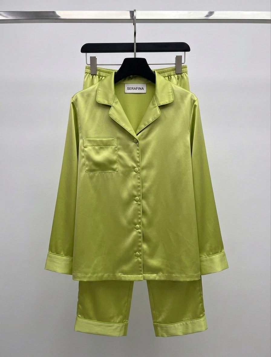 Pyjama en satin Olive