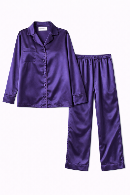 Pyjama en satin Prune