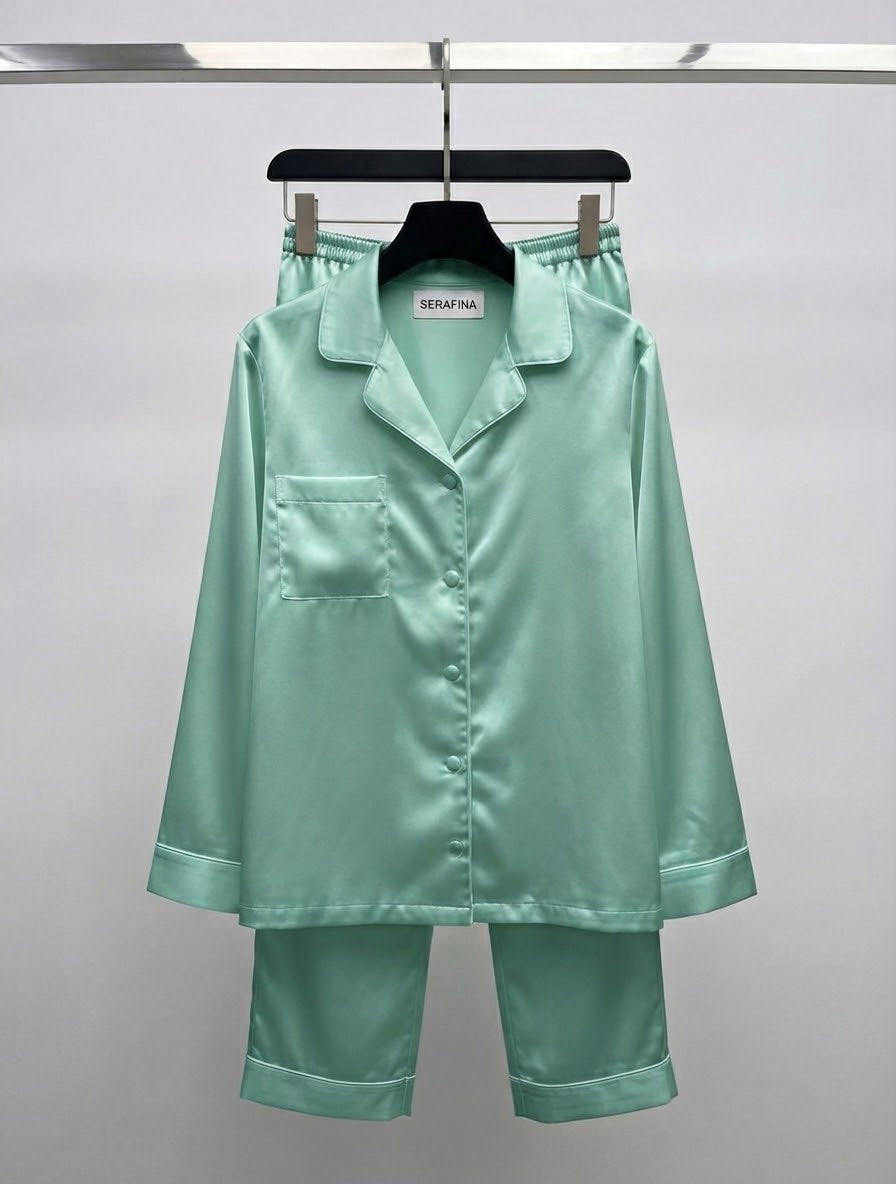 Pyjama en satin Jade