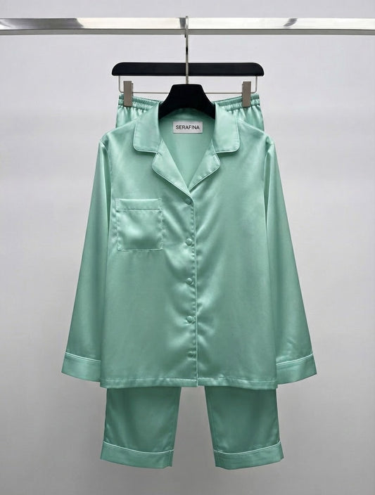 Pyjama en satin Jade