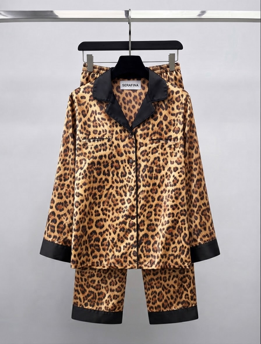 Pyjama en satin léopard (Limited Édition)